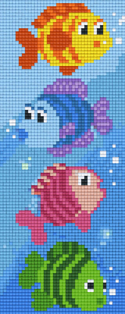 Colourful Fish Two [2] Baseplate PixelHobby Mini-mosaic Art Kits